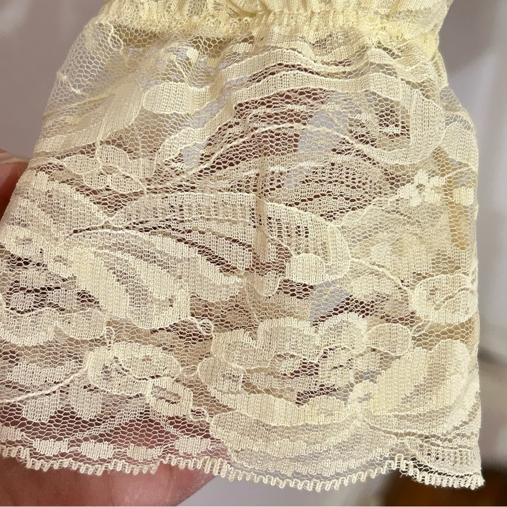 Ivory Edwardian Style Sheer Lace Blouse - Picture 7 of 9